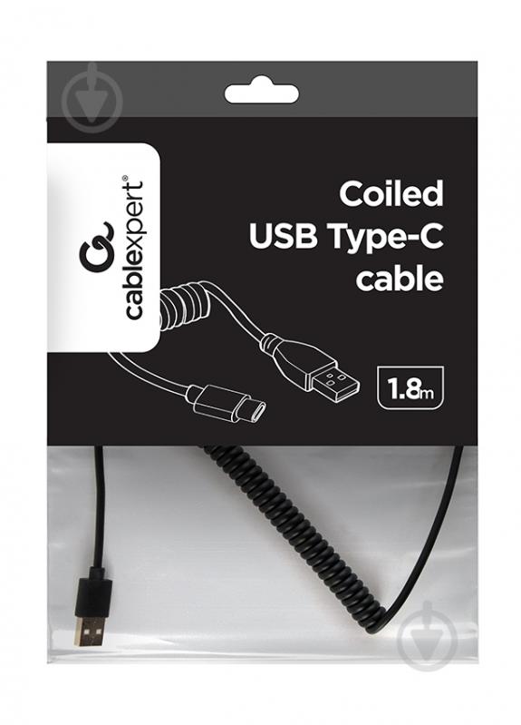 Кабель Cablexpert USB 2.0 1,8 м black (CC-USB2C-AMCM-6) - фото 3 Кабель Cablexpert USB 2.0 1,8 м black (CC-USB2C-AMCM-6) - фото 3