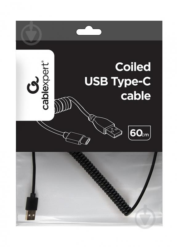 Кабель Cablexpert USB 2.0 0,6 м black (CC-USB2C-AMCM-0.6M) - фото 3