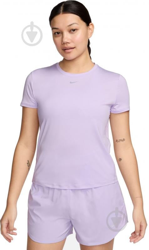 Футболка Nike W NK ONE CLASSIC DF SS TOP FN2798-512 р.S фиолетовый - фото 1