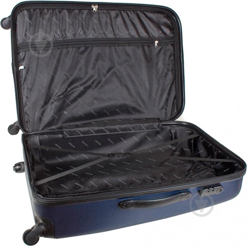 Чемодан Wings 310 Mini без расширения 55x40x22 см 4 колеса 48 л синий Wp00009 - фото 3