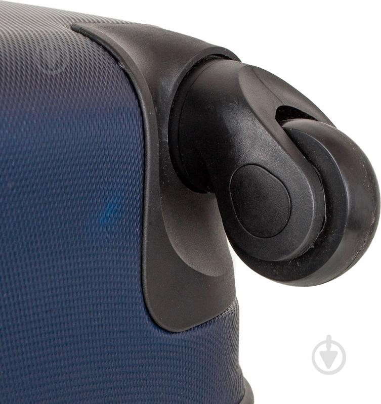 Чемодан Wings 310 Mini без расширения 55x40x22 см 4 колеса 48 л синий Wp00009 - фото 4