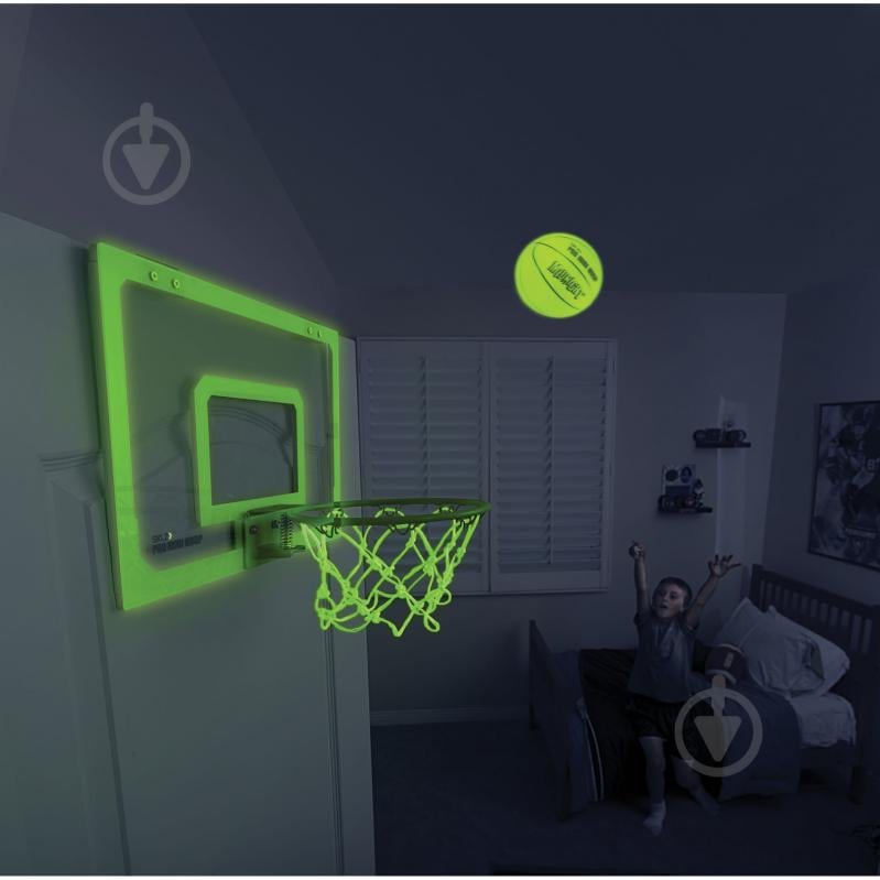 Баскетбольний щит з кільцем SKLZ Pro Mini Hoop Midnight з м'ячем 1715 - фото 1