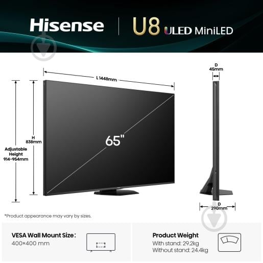 Телевизор Hisense 65U8Q - фото 3 Телевизор Hisense 65U8Q - фото 3
