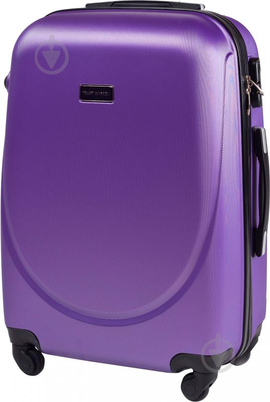 Чемодан Wings 310 Maxi с расширением 75x50x30 см 4 колеса 113 л фиолетовый Wp00070 - фото 1