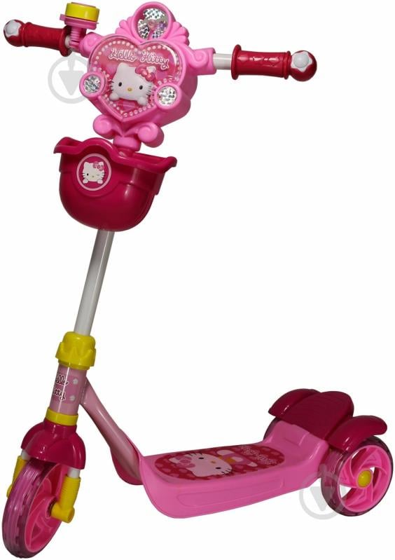 Самокат YaYa Hello Kitty рожевий Y8013 - фото 1 Самокат YaYa Hello Kitty рожевий Y8013 - фото 1