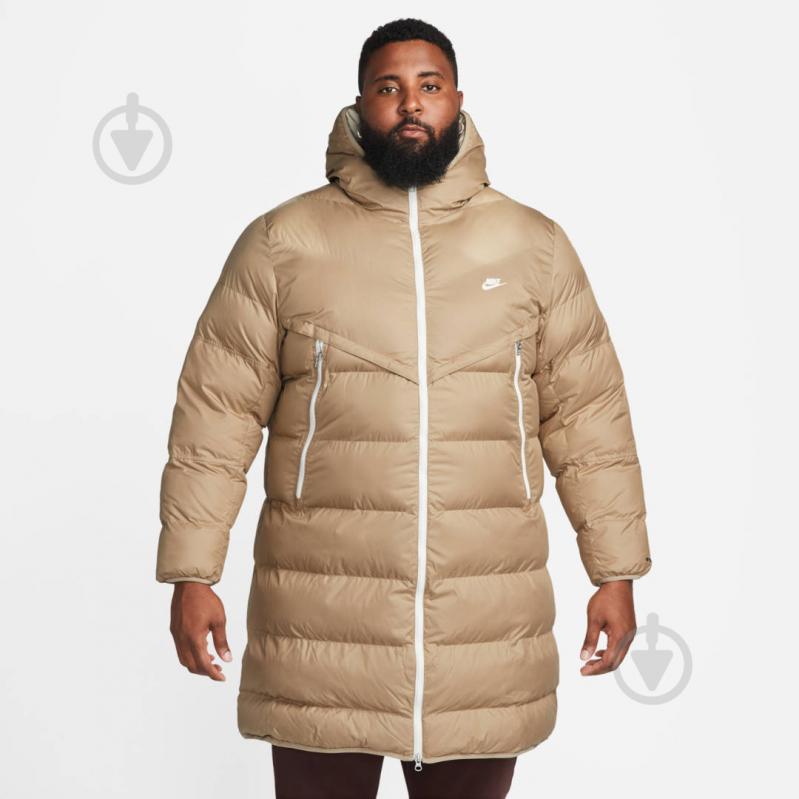 Пальто чоловіча зимова Nike M NK SF WR PL-FLD HD PARKA DR9609-247 р.M бежева - фото 6