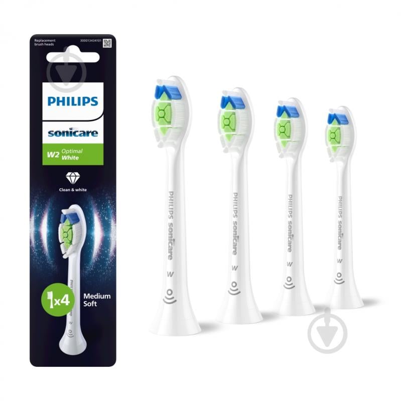 Насадки для електричної зубної щітки Philips Sonicare W2 Optimal White 4 шт (HX6064/87) - фото 11