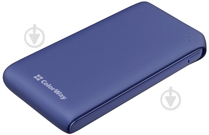 Повербанк ColorWay 18W Soft CW-PB100LPE3BL-PD 10000 mAh blue - фото 3