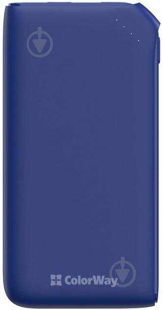 Повербанк ColorWay 18W Soft CW-PB100LPE3BL-PD 10000 mAh blue - фото 1