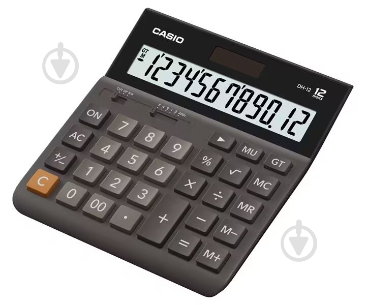 Калькулятор 12 розрядів чорний (DH-12-BK-S-EP) Casio - фото 1
