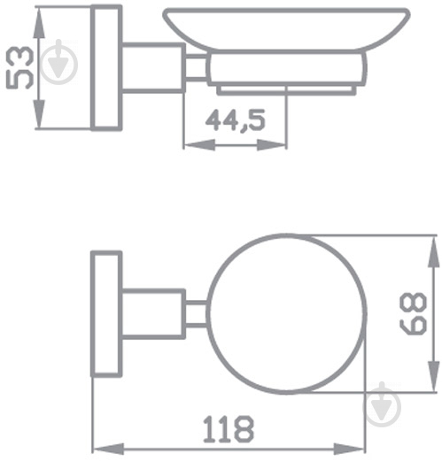 Мыльница Aqua Rodos Gloria 8122 - фото 2