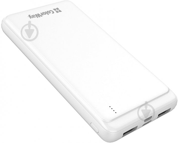 Повербанк ColorWay Slim CW-PB100LPF2WT 10000 mAh white - фото 3