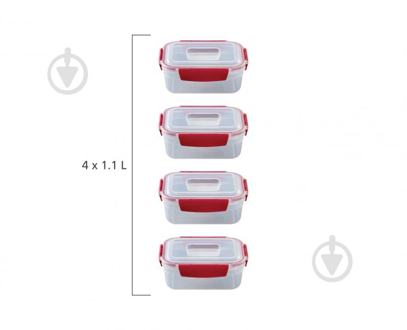 Набір контейнерів для харчових продуктів Joseph Joseph 1,1 л 4 шт. (1000011) - фото 4 Набір контейнерів для харчових продуктів Joseph Joseph 1,1 л 4 шт. (1000011) - фото 4