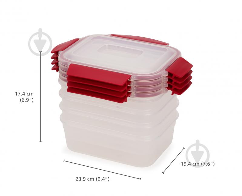 Набір контейнерів для харчових продуктів Joseph Joseph 1,1 л 4 шт. (1000011) - фото 3 Набір контейнерів для харчових продуктів Joseph Joseph 1,1 л 4 шт. (1000011) - фото 3