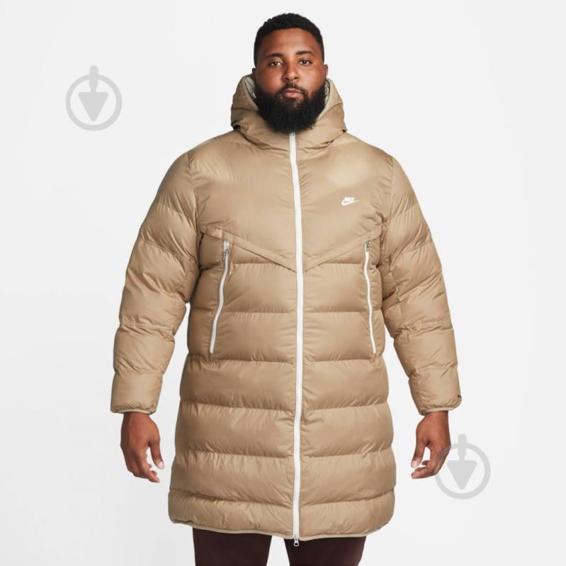 Пальто чоловіча зимова Nike M NK SF WR PL-FLD HD PARKA DR9609-247 р.S бежева - фото 6