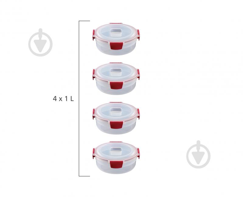 Набір контейнерів для харчових продуктів Joseph Joseph Core 1 л 4 шт. (1000012) - фото 5