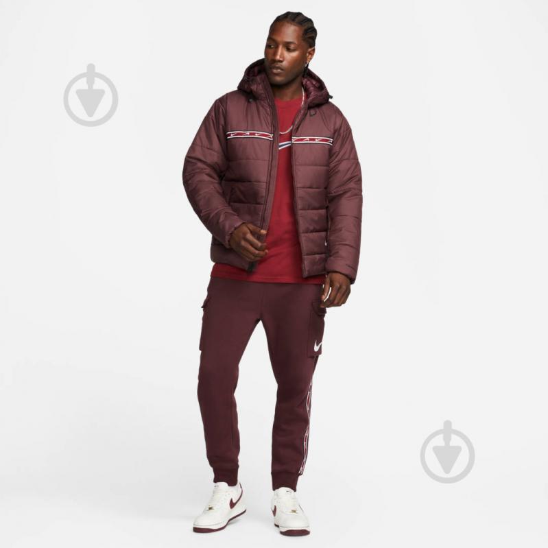 Пуховик мужской зимний Nike M NSW REPEAT SYN FILL JKT DX2037-652 р.2XL бордовый - фото 6