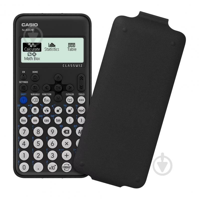 Калькулятор науковий з кришкою чорний (FX-82CW-W-ET-V) Casio - фото 2