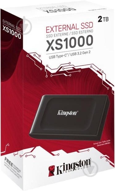 SSD-накопитель Kingston XS1000 2000GB USB Type-C 3D NAND (SXS1000/2000G) - фото 3