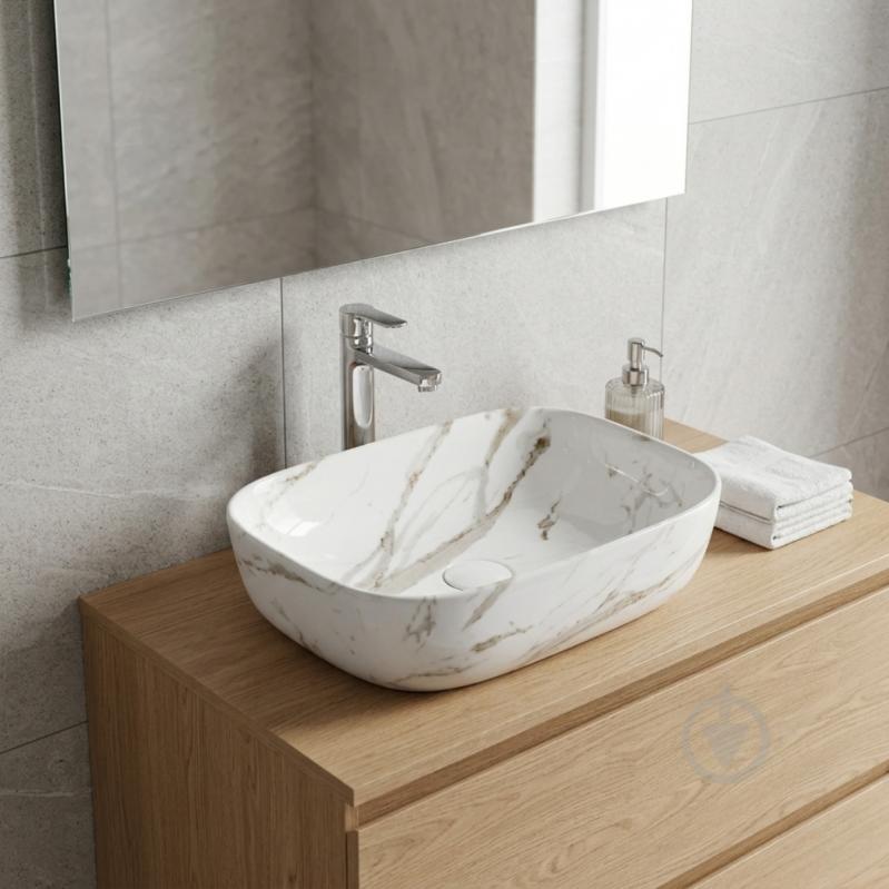 Умывальник-чаша Doosh MARMUR DO-TS-14 Marble Light - фото 2 Умывальник-чаша Doosh MARMUR DO-TS-14 Marble Light - фото 2