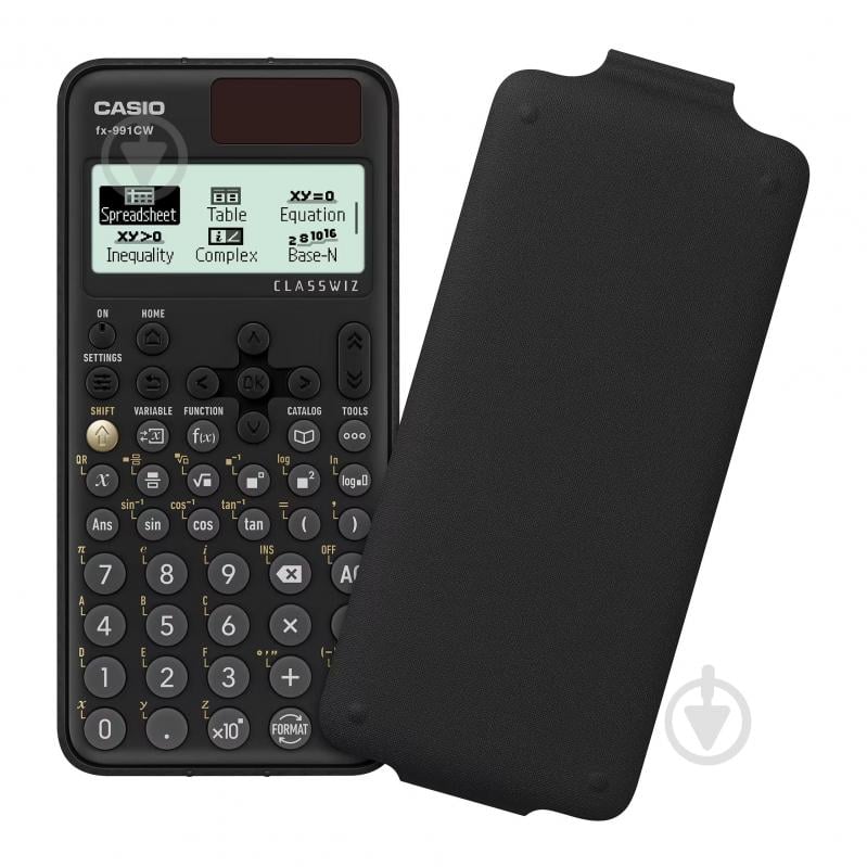 Калькулятор науковий з кришкою чорний (FX-991CW-W-ET-V) Casio - фото 2 Калькулятор науковий з кришкою чорний (FX-991CW-W-ET-V) Casio - фото 2