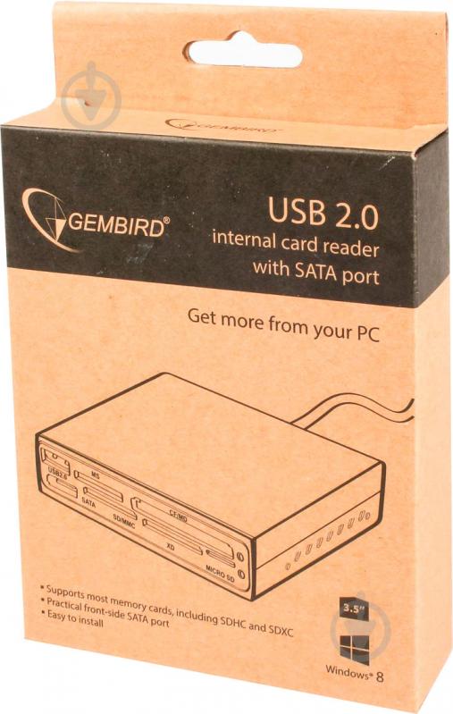 Кардрідер Gembird FDI2-ALLIN1S-02-B - фото 2