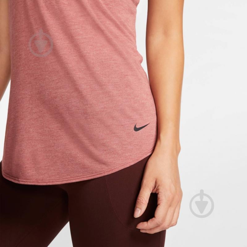 Майка Nike W NK DRY TANK ELASTIKA AO9791-661 XS бордовий - фото 6