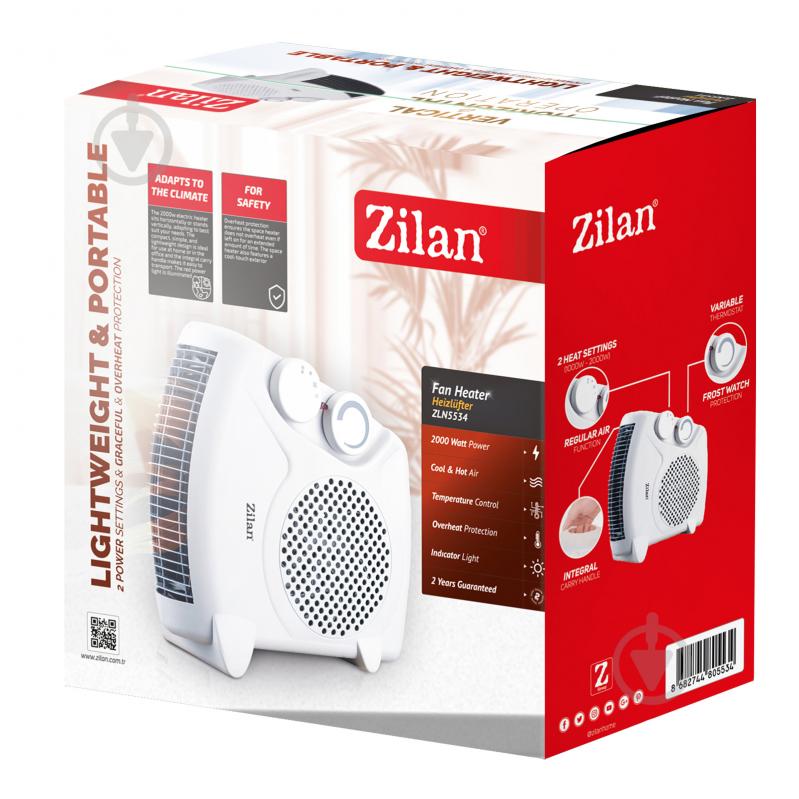 Тепловентилятор Zilan ZLN5534 2000W White - фото 4