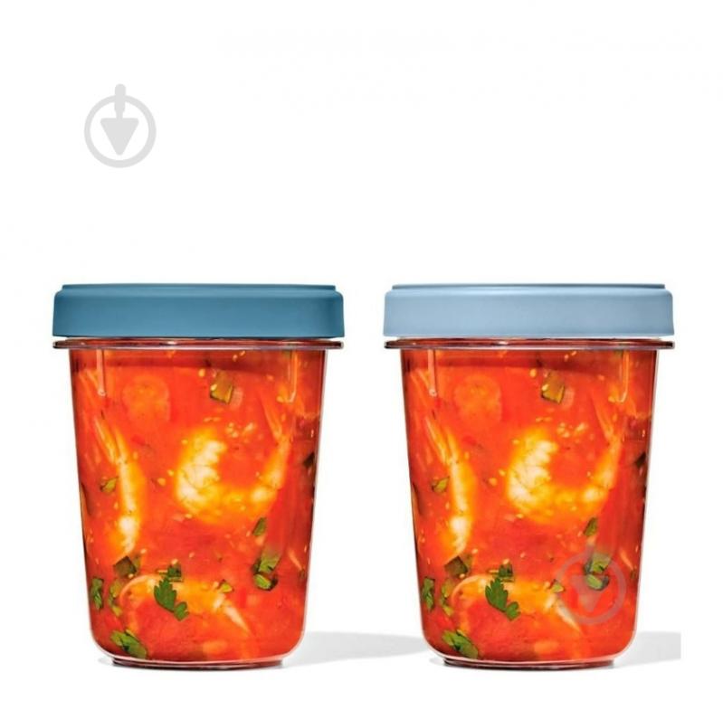 Набір контейнерів Oxo Good Grips 0,9 л 2 шт. (11393600) - фото 1 Набір контейнерів Oxo Good Grips 0,9 л 2 шт. (11393600) - фото 1