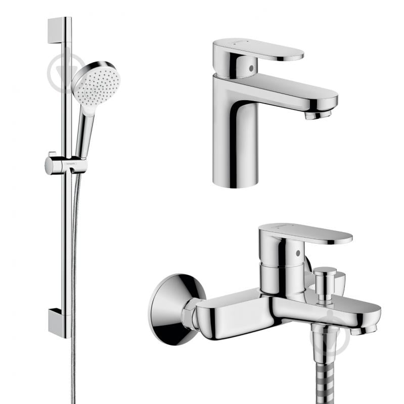 Набор смесителей Hansgrohe Vernis Blend 71550000 + 71440000 + 26533400 (71550111) - фото 1