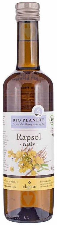 Масло рапсовое Bio Planete неочищенное органическое 500 мл - фото 1