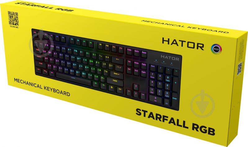 Клавиатура Hator механическая Starfall RGB Premium Pink switch (HTK-599) black - фото 7