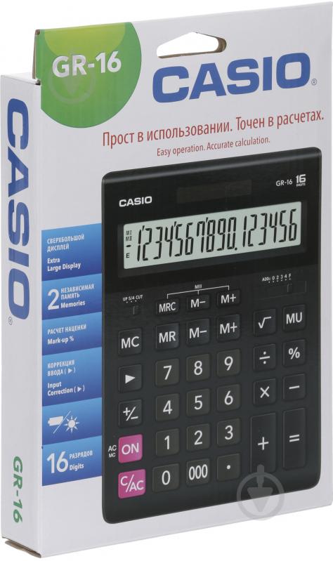 Калькулятор GR-16-W-EP Casio - фото 3