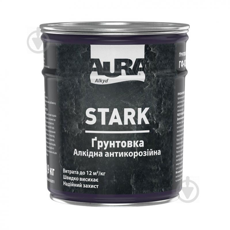 Ґрунтовка Aura® STARK антикорозійна сірий мат 2,8 л 2,8 кг - фото 1