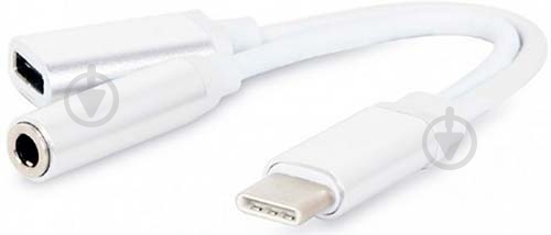 Адаптер Cablexpert USB Type-C - mini-jack 3,5 мм white (CCA-UC3.5F-02-W) - фото 1 Адаптер Cablexpert USB Type-C - mini-jack 3,5 мм white (CCA-UC3.5F-02-W) - фото 1