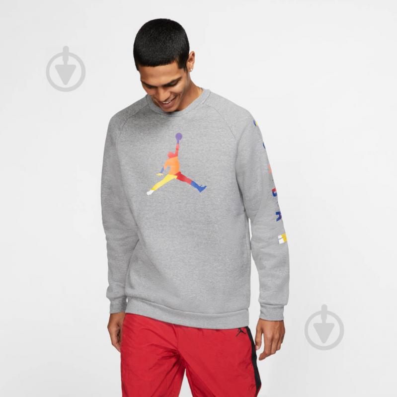 Свитшот Jordan M J SPRT DNA HBR FLEECE CREW AV0044-091 р. S серый - фото 4