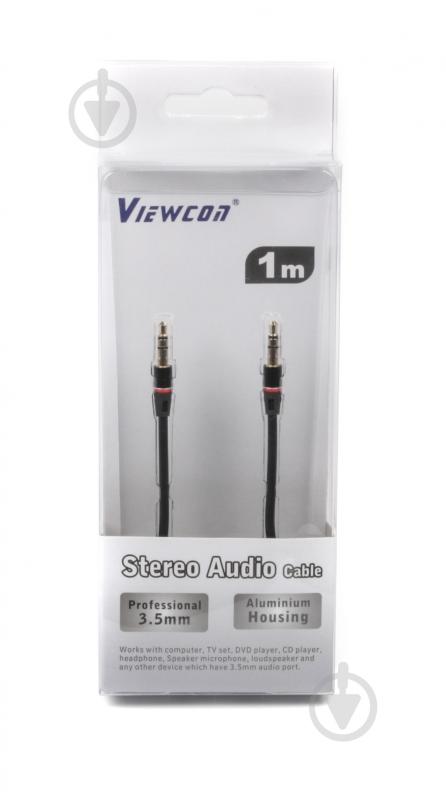 Кабель Cablexpert mini-jack 3,5 мм 1 м (VA110) стерео аудио Viewcon VA110 - фото 2