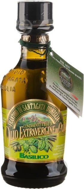 Олія оливкова Frantoio di Sant'agata Extra Virgin з базиліком 100 мл - фото 1 Олія оливкова Frantoio di Sant'agata Extra Virgin з базиліком 100 мл - фото 1