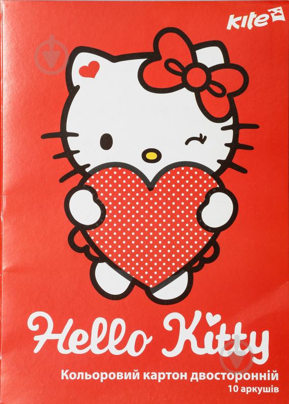 Картон цветной двухсторонний А4 Hello Kitty KITE - фото 2