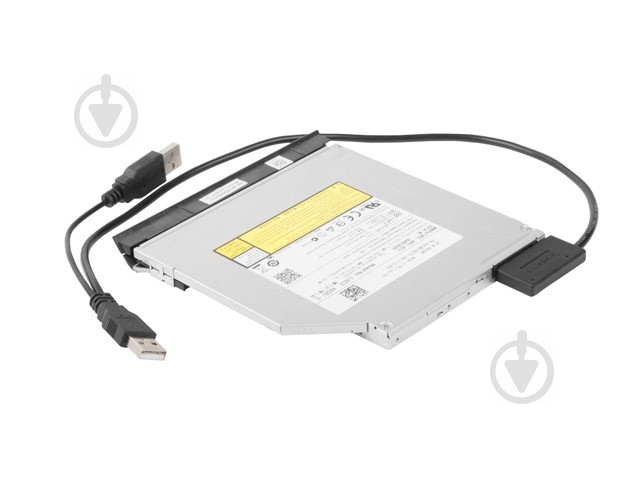 Перехідник Cablexpert 0,5 м чорний (A-USATA-01) USB 2.0 на Slimline SATA 13 pin - фото 5