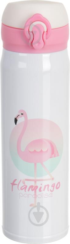 Термочашка Pink Flamingo 420 мл Flamberg - фото 2