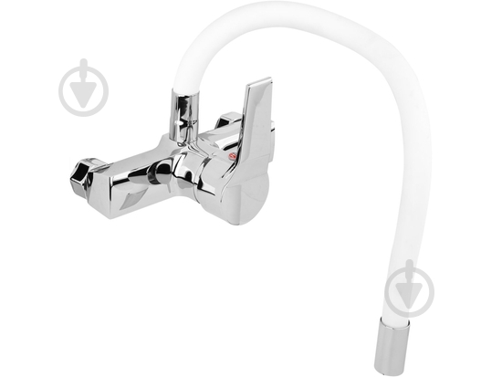 Смеситель для ванны/душа Fala Flexible с гибким изливом белый 75671 - фото 2