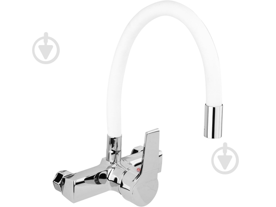 Смеситель для ванны/душа Fala Flexible с гибким изливом белый 75671 - фото 1