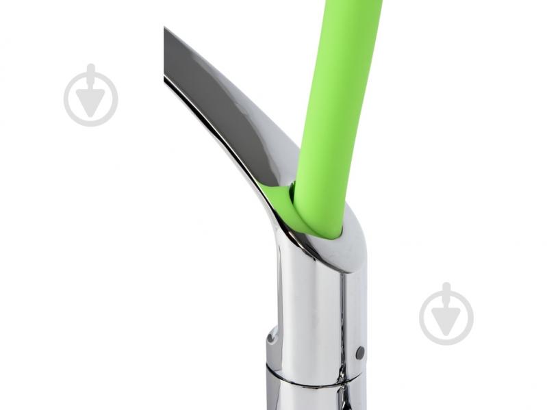 Смеситель для кухни Fala FLEXIBLE-2 с гибким изливом зеленый 75679 - фото 2 Смеситель для кухни Fala FLEXIBLE-2 с гибким изливом зеленый 75679 - фото 2