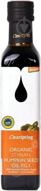 Олія Clearspring зі смаженого насіння гарбуза 250 мл - фото 1 Олія Clearspring зі смаженого насіння гарбуза 250 мл - фото 1