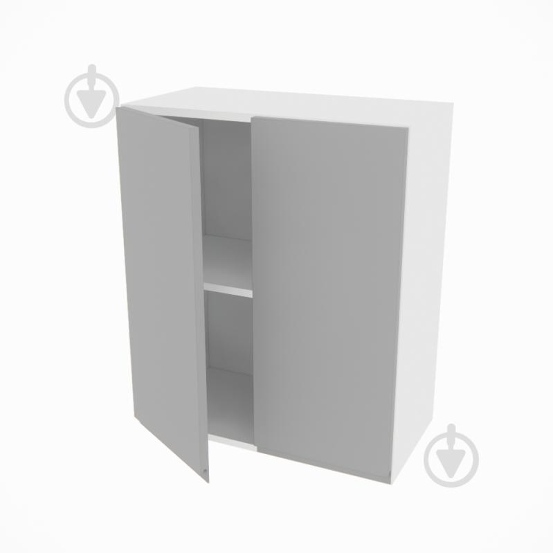 Шкаф Влада (В 60/60Ск) серый бархат/белый Світ Меблів - фото 2