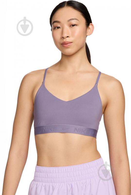 Бра Nike W NK DF INDY LGT SPT BRA FD1062-509 р.XS фіолетовий - фото 1