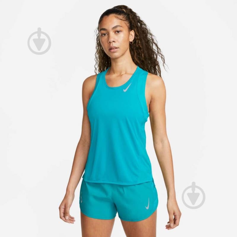 Бра Nike W NK FAST DF TANK DD5940-443 р.L бірюзовий - фото 1