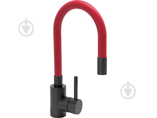 Смеситель для кухни Fala Black Flexible с гибким изливом красный 75777 - фото 1 Смеситель для кухни Fala Black Flexible с гибким изливом красный 75777 - фото 1