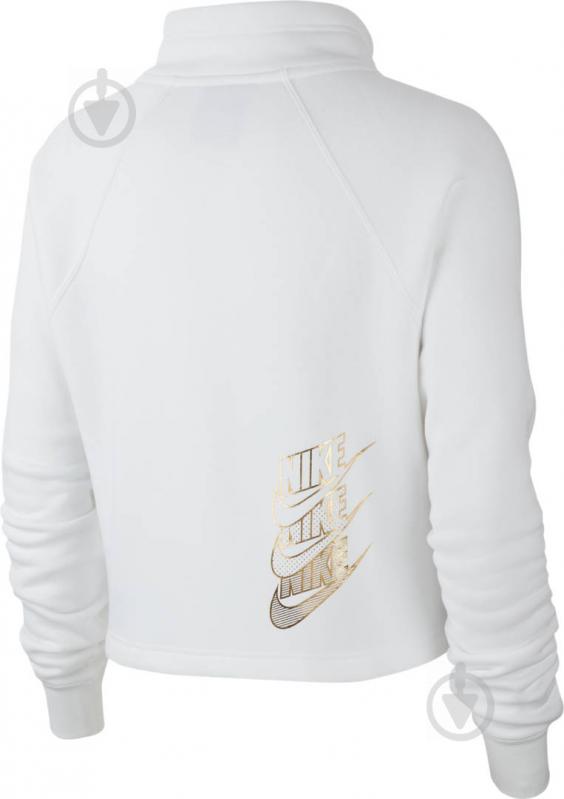 Джемпер Nike W NSW FUNNEL 1/2 ZIP BB SHINE BV4990-100 р. L белый - фото 2